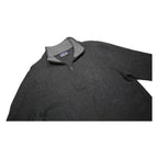 PATAGONIA Mens Dark Grey Pullover Plain Half Zip Cashmere Blend Jumper M Soft