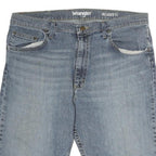 WRANGLER Mens Denim Blue Relaxed Fit Shorts L W36 Casual Summer Style