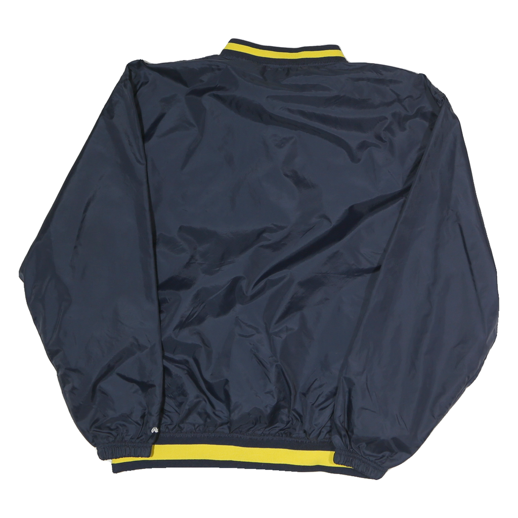 ROWLINGS Mens Navy & Yellow V Neck S Basketball Sweatshirt Pullover Sports