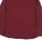 WRANGLER Mens Maroon Shirt L Cotton Blend Casual Workwear Button Up Relaxed Fit