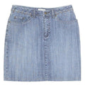 JESSICA Womens Blue Denim Mini Cotton Skirt M Casual Summer Staple