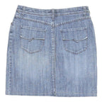 JESSICA Womens Blue Denim Mini Cotton Skirt M Casual Summer Staple