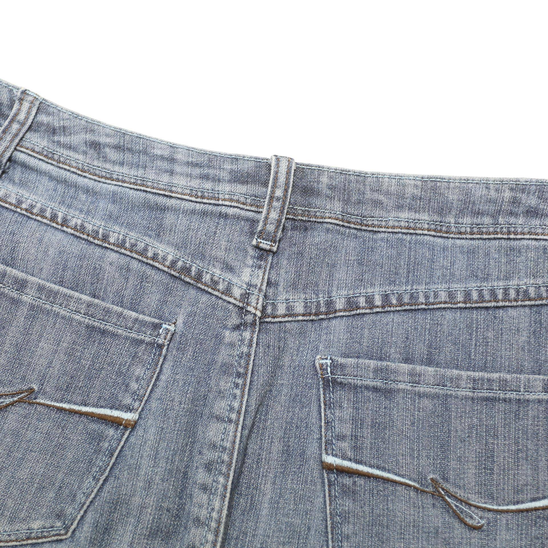 JESSICA Womens Blue Denim Mini Cotton Skirt M Casual Summer Staple