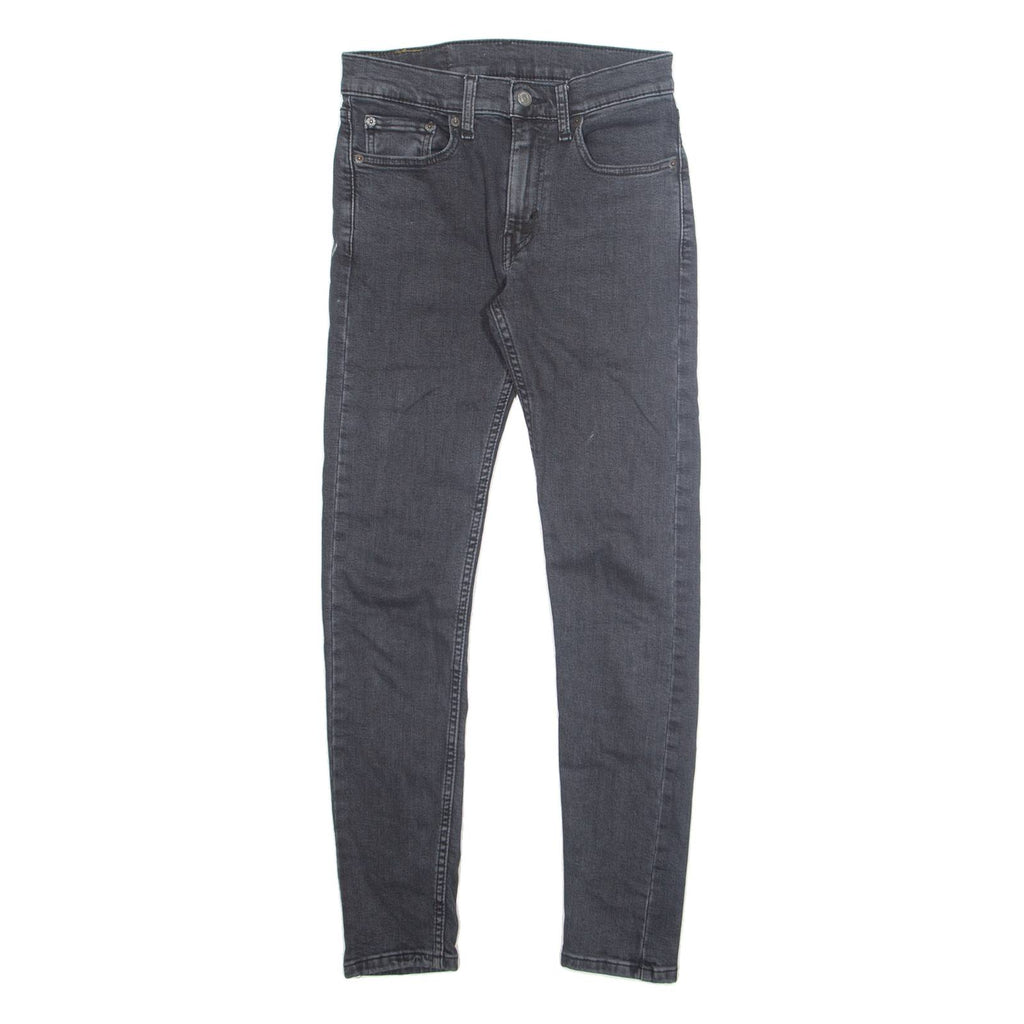 LEVI'S 519 Hi-ball Mens Jeans Grey Slim Tapered Stone Wash W28 L30