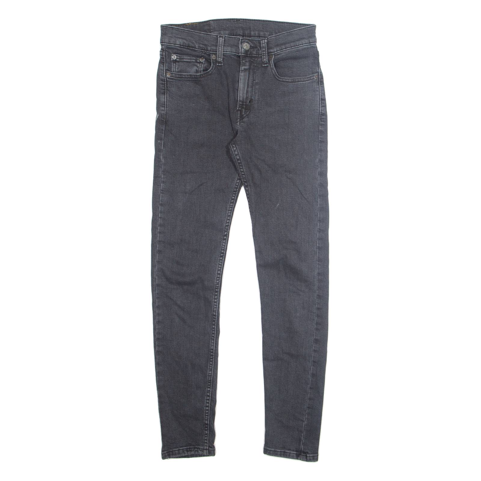 LEVI'S 519 Hi-ball Mens Jeans Grey Slim Tapered Stone Wash W28 L30