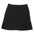 OASIS Womens Black Cotton Blend Mini Skirt S Zip Closure Pockets Casual