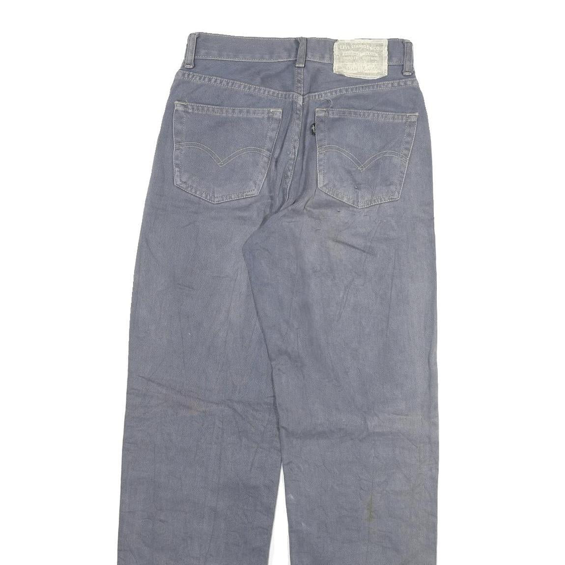 LEVI'S Mens Jeans Blue Regular Straight Denim Medium W26 L30 Cotton Blend Zip