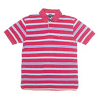 TOMMY HILFIGER Mens Polo Shirt Red Striped M