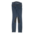 KAREN MILLEN Womens Slim Blue Denim Skinny Jeans W26 L29 Zippered Pockets