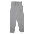 LONSDALE Mens Joggers Grey S W28 L30 Cotton Blend Regular Tapered Drawstring