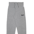 LONSDALE Mens Joggers Grey S W28 L30 Cotton Blend Regular Tapered Drawstring