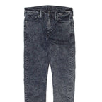 LEVI'S 510 Jeans Mens Grey Slim Skinny Acid Wash W28 L27