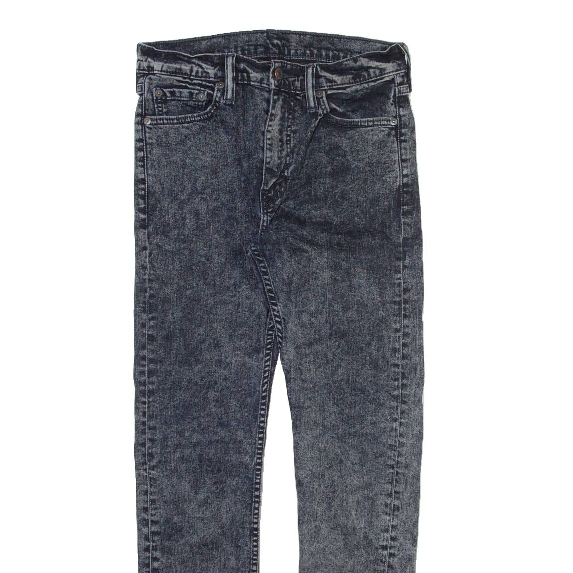 LEVI'S 510 Jeans Mens Grey Slim Skinny Acid Wash W28 L27