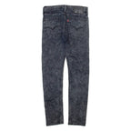 LEVI'S 510 Jeans Mens Grey Slim Skinny Acid Wash W28 L27
