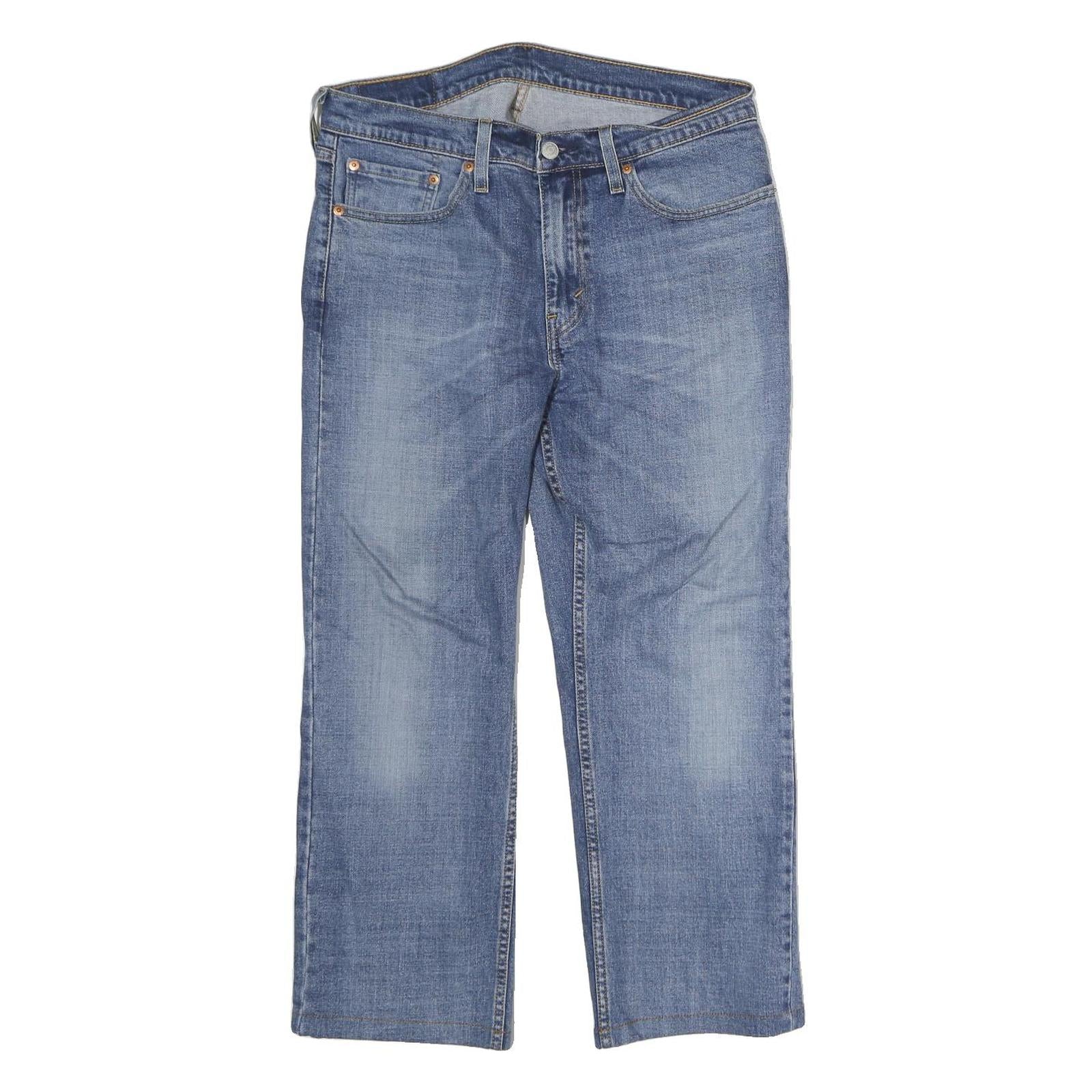 LEVI'S 514 Mens Jeans Blue Regular Straight Denim Medium W32 L26 Classic Fit