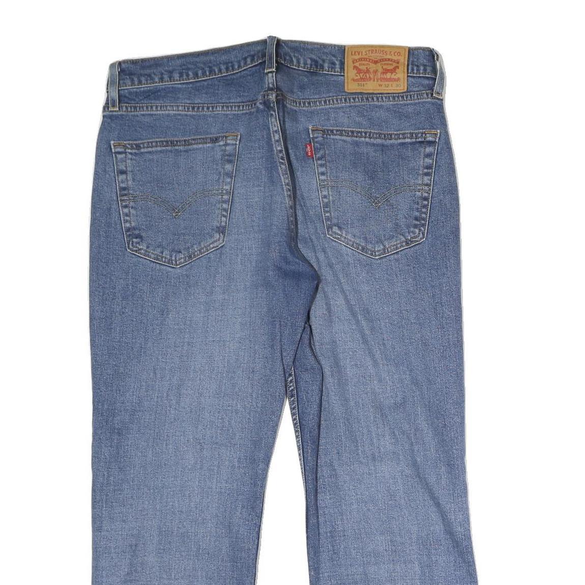 LEVI'S 514 Mens Jeans Blue Regular Straight Denim Medium W32 L26 Classic Fit