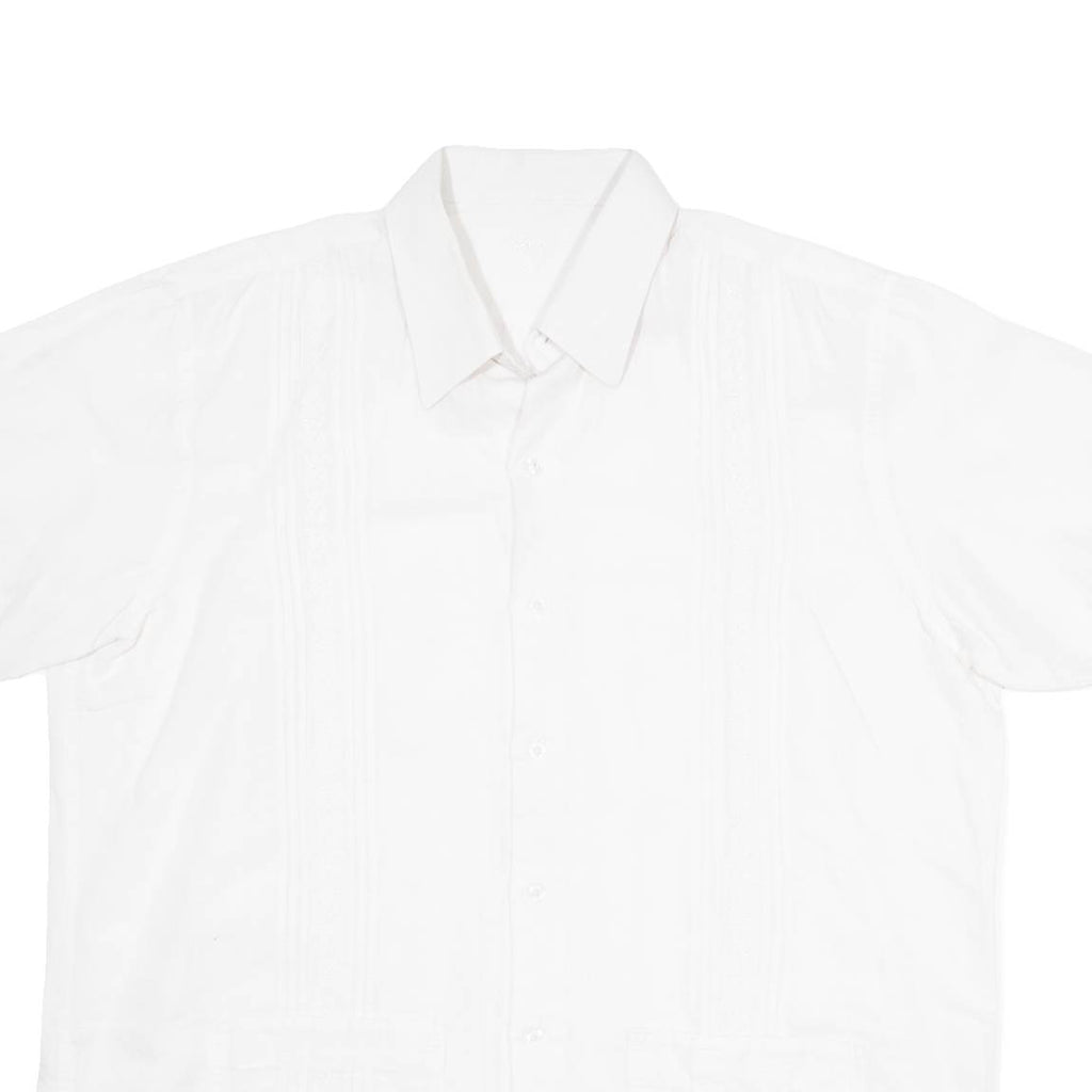 VO Mens Plain Shirt White XL