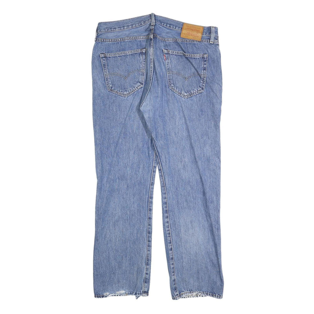 LEVI'S 501 BIG E Mens Jeans Blue Regular Straight Denim Medium W36 L30 Classic