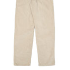 LEVI'S Womens Beige Cotton Blend Regular Straight Trousers W27 L30 Casual Zip