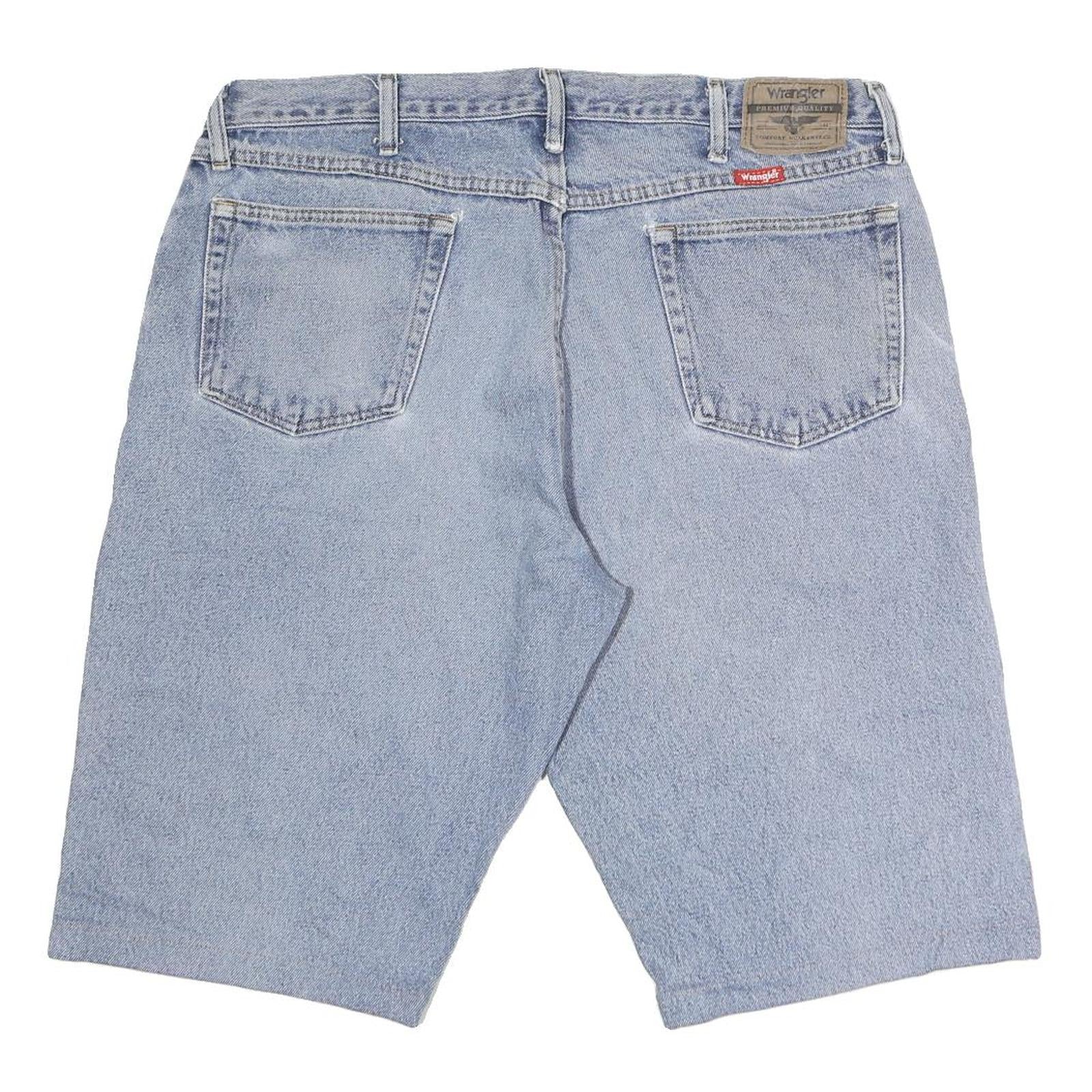 WRANGLER Mens Denim Blue Casual Shorts XL W38 Classic Fit Cotton