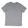 AIR JORDAN Mens Grey Graphic T-Shirt L Short Sleeve Crew Neck Sportswear
