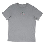 AIR JORDAN Mens Grey Graphic T-Shirt L Short Sleeve Crew Neck Sportswear
