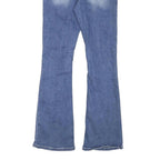 FIRE AND RAIN Womens Jeans Blue Slim Flared Denim Medium W24 L29 Embroidered