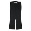 DICKIES Womens Cotton Blend Black Regular Fit Bootcut Trousers W33 L32