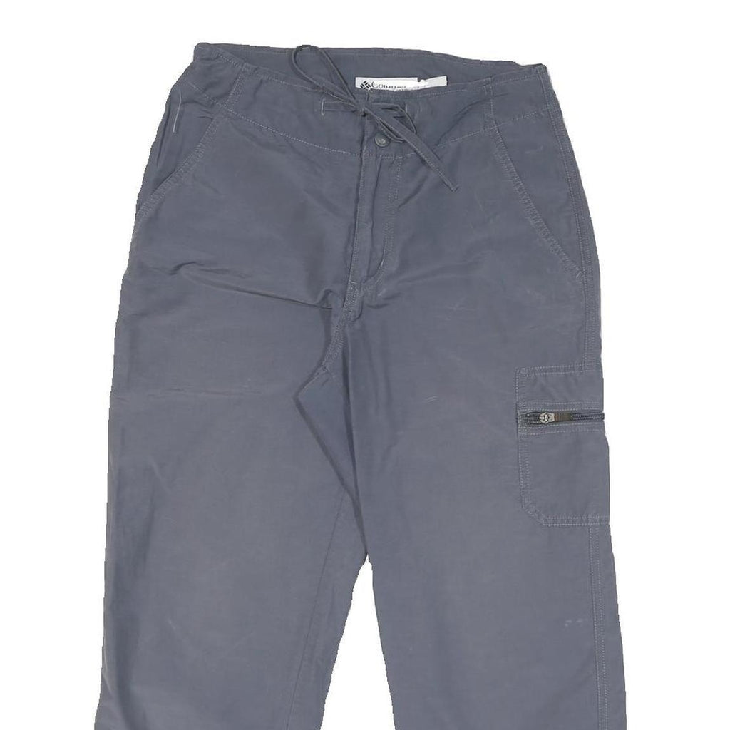 COLUMBIA Womens Regular Fit Blue Drawstring Trousers W27 L24 Outdoor Casual