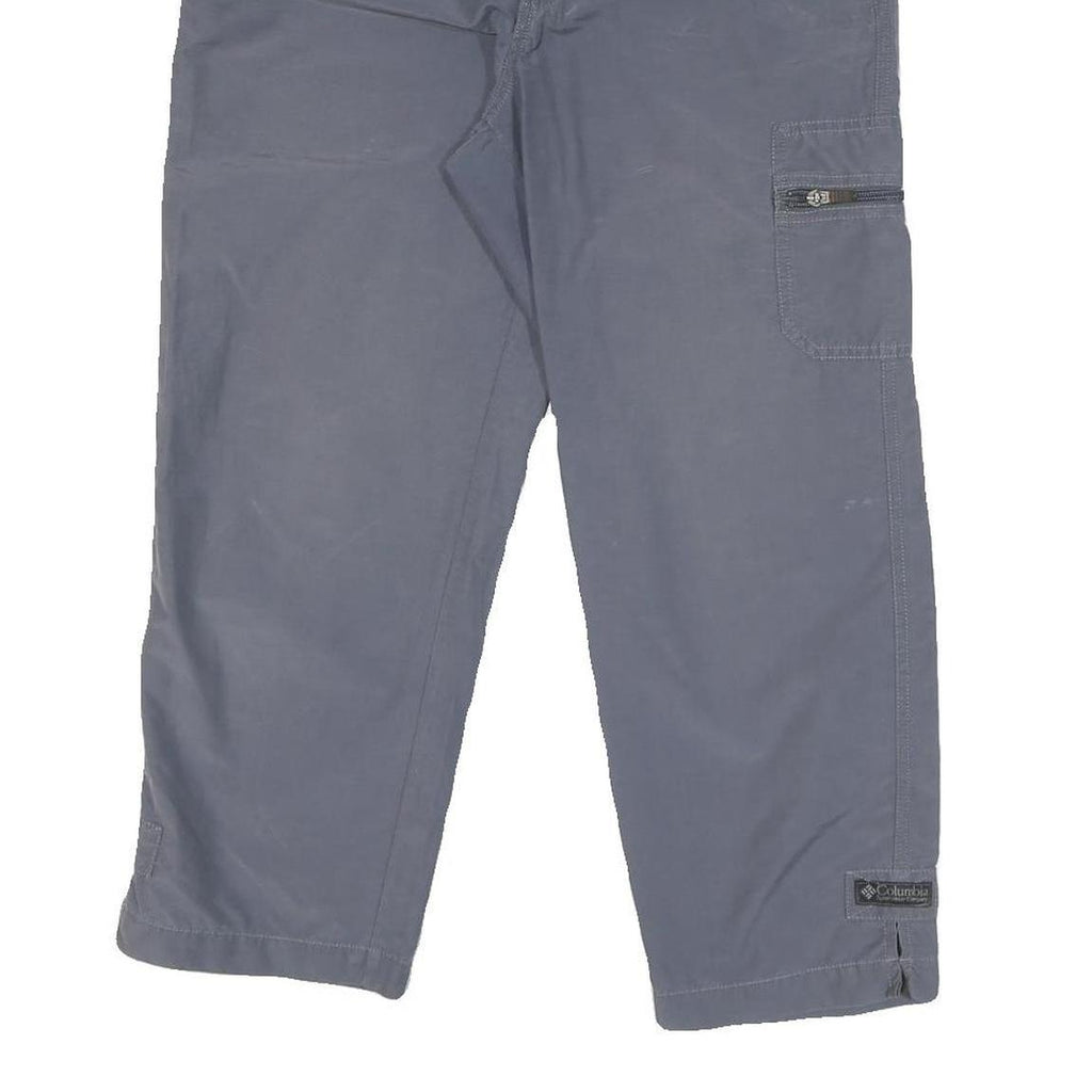 COLUMBIA Womens Regular Fit Blue Drawstring Trousers W27 L24 Outdoor Casual