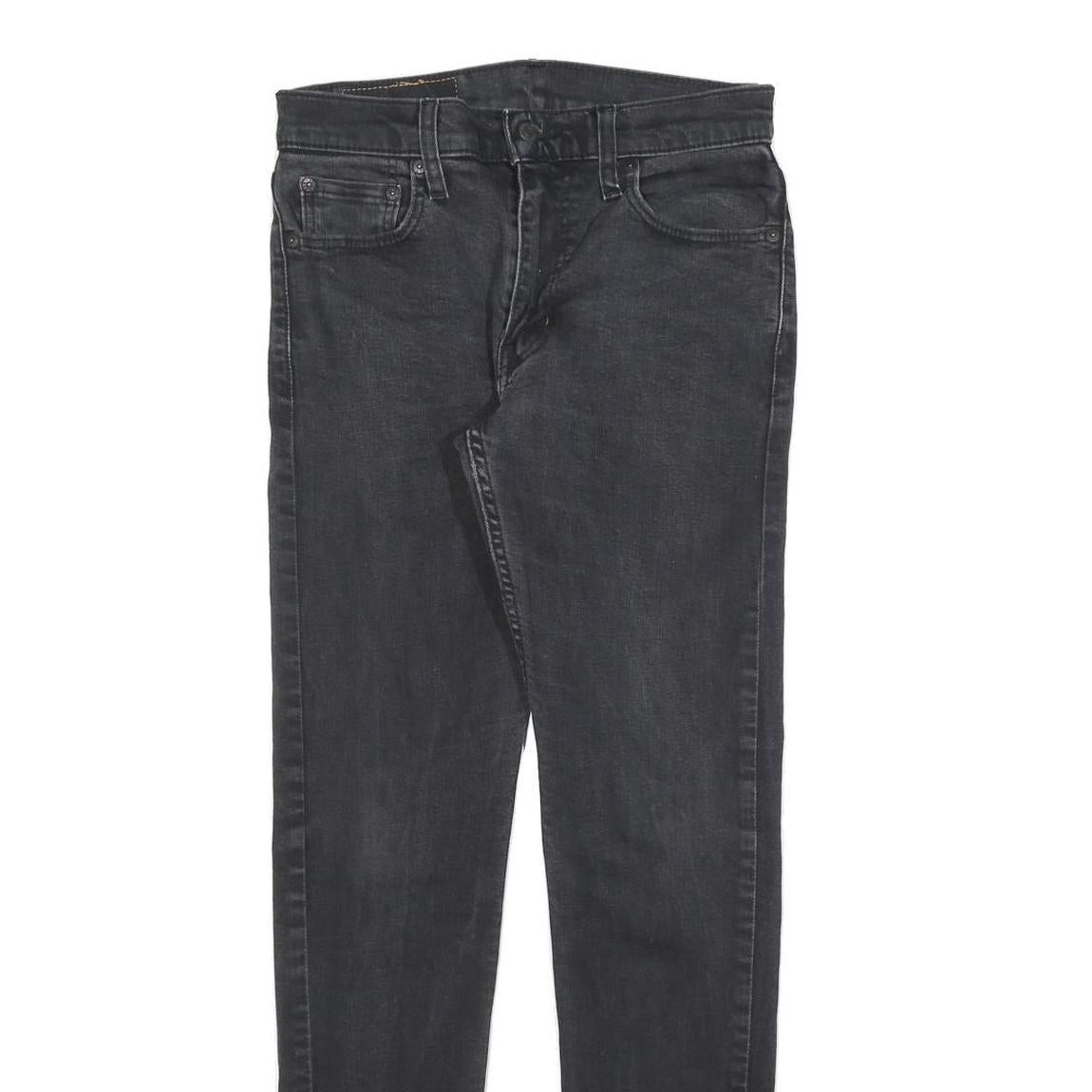 LEVI'S 512 Tapered Mens Jeans Black Slim Tapered Denim Medium W30 L30