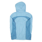 JACK WOLFSKIN Girls Blue & Mid Blue Outdoor Jacket 14Y Polyamide Blend Hooded