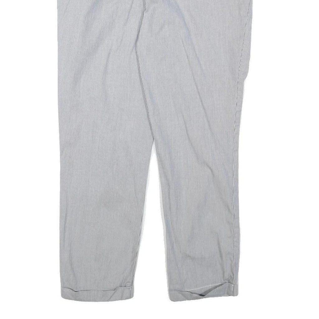 TOMMY HILFIGER Womens Cotton Blend Blue Slim Straight Trousers W31 L26 Casual