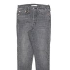 LEVI'S Womens Slim Grey Denim Slim Fit Skinny Cotton Blend W27 L27 Skinny Jeans