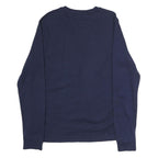 FILA Mens Navy Blue Cotton Crew Neck Sweatshirt M Classic Logo Pullover