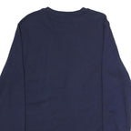 FILA Mens Navy Blue Cotton Crew Neck Sweatshirt M Classic Logo Pullover