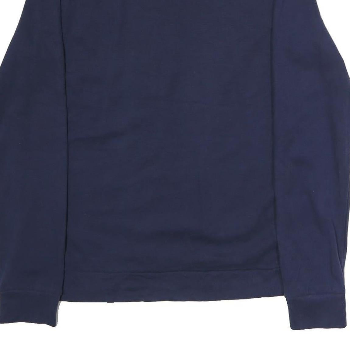 FILA Mens Navy Blue Cotton Crew Neck Sweatshirt M Classic Logo Pullover