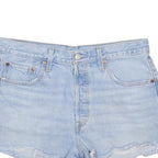 LEVI'S Womens Denim Blue Cut-Off Shorts L W34 Classic Casual Distressed