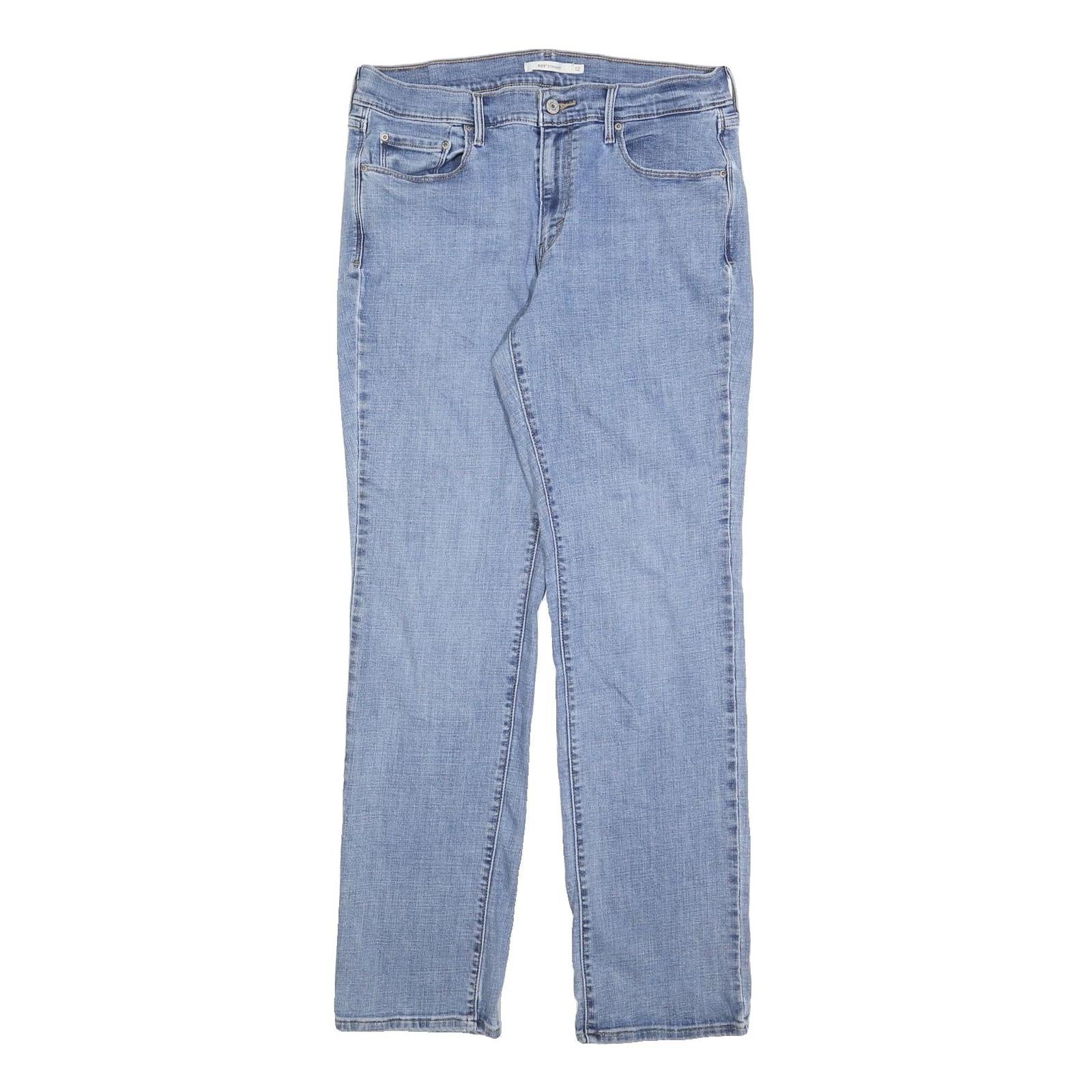 LEVI'S 505 Mens Jeans Blue Regular Straight Denim Medium W31 L32 Classic Zip