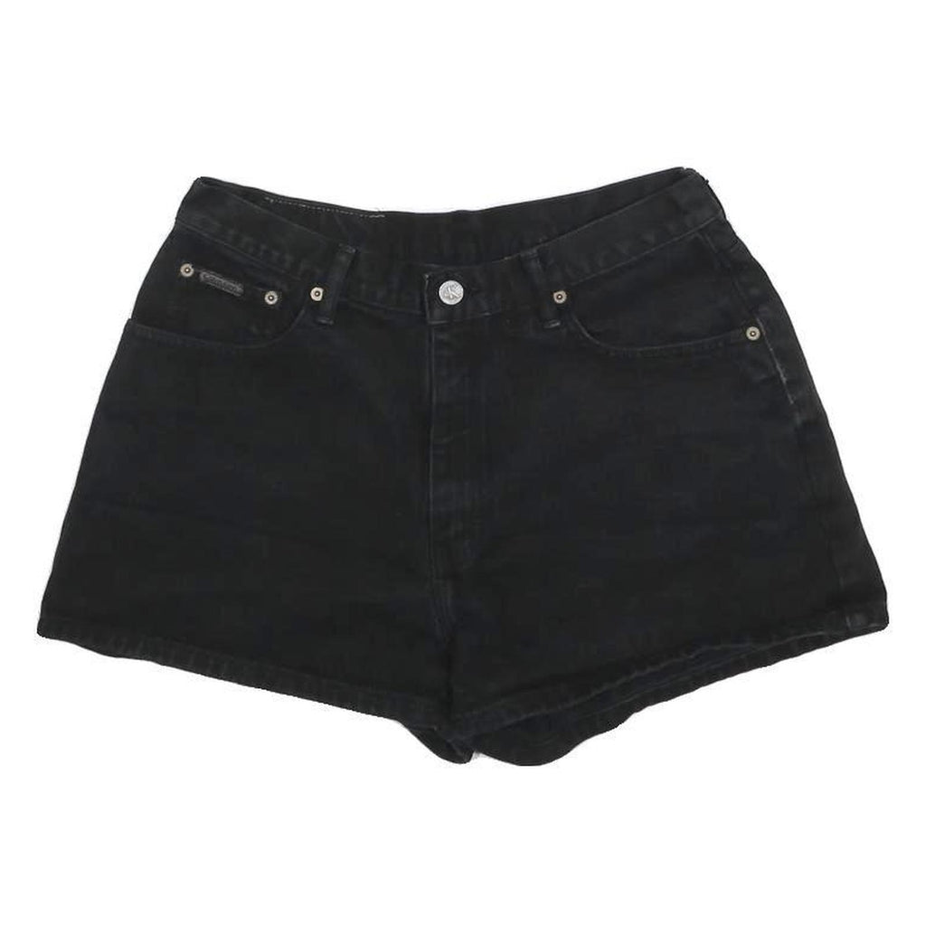 CALVIN KLEIN JEANS Womens Shorts Black Casual M W30 Denim Cotton Summer