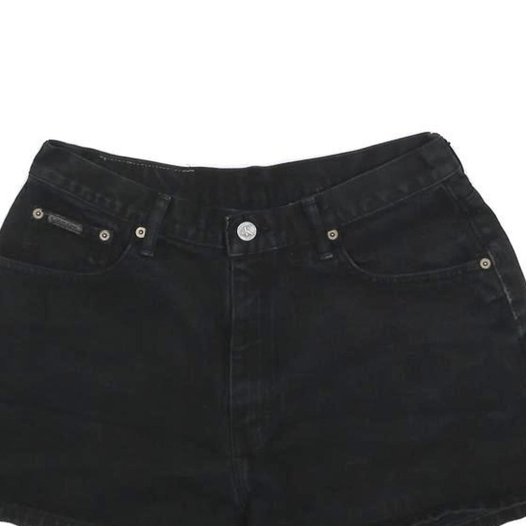 CALVIN KLEIN JEANS Womens Shorts Black Casual M W30 Denim Cotton Summer