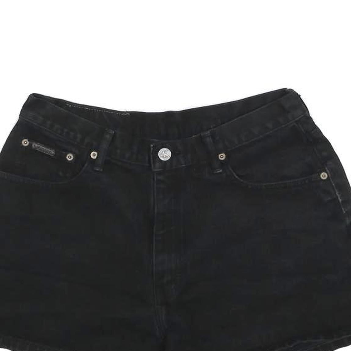 CALVIN KLEIN JEANS Womens Shorts Black Casual M W30 Denim Cotton Summer