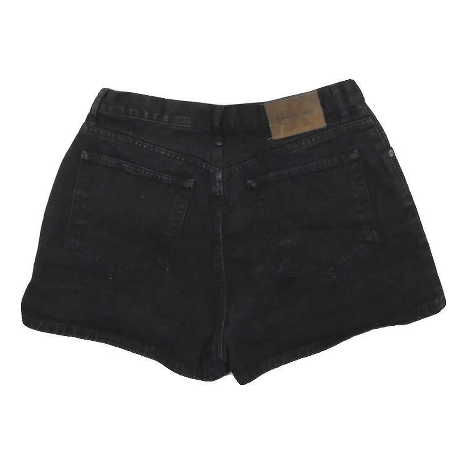 CALVIN KLEIN JEANS Womens Shorts Black Casual M W30 Denim Cotton Summer