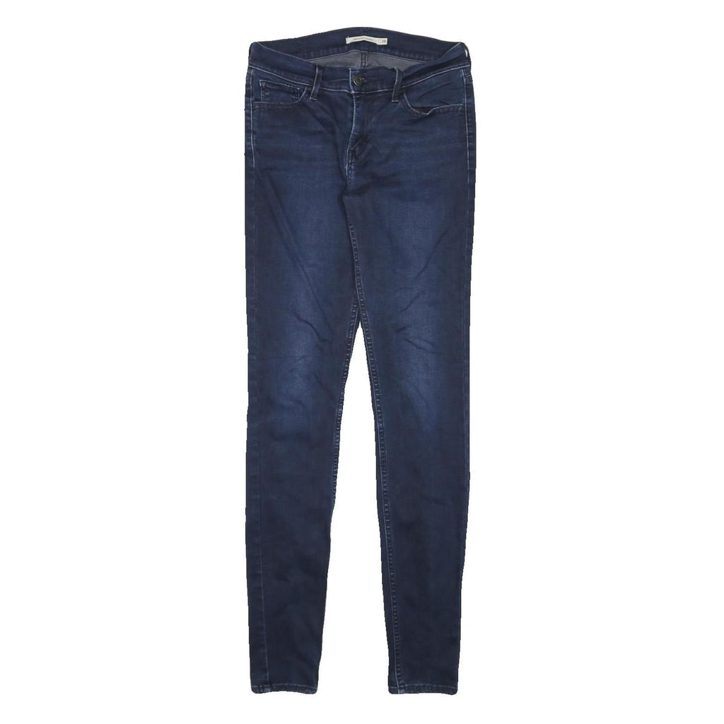 LEVI'S 710 Womens Slim Skinny Denim Dark Blue W26 L31 Stretch Cotton Blend Jeans