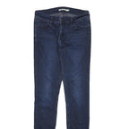 LEVI'S 710 Womens Slim Skinny Denim Dark Blue W26 L31 Stretch Cotton Blend Jeans