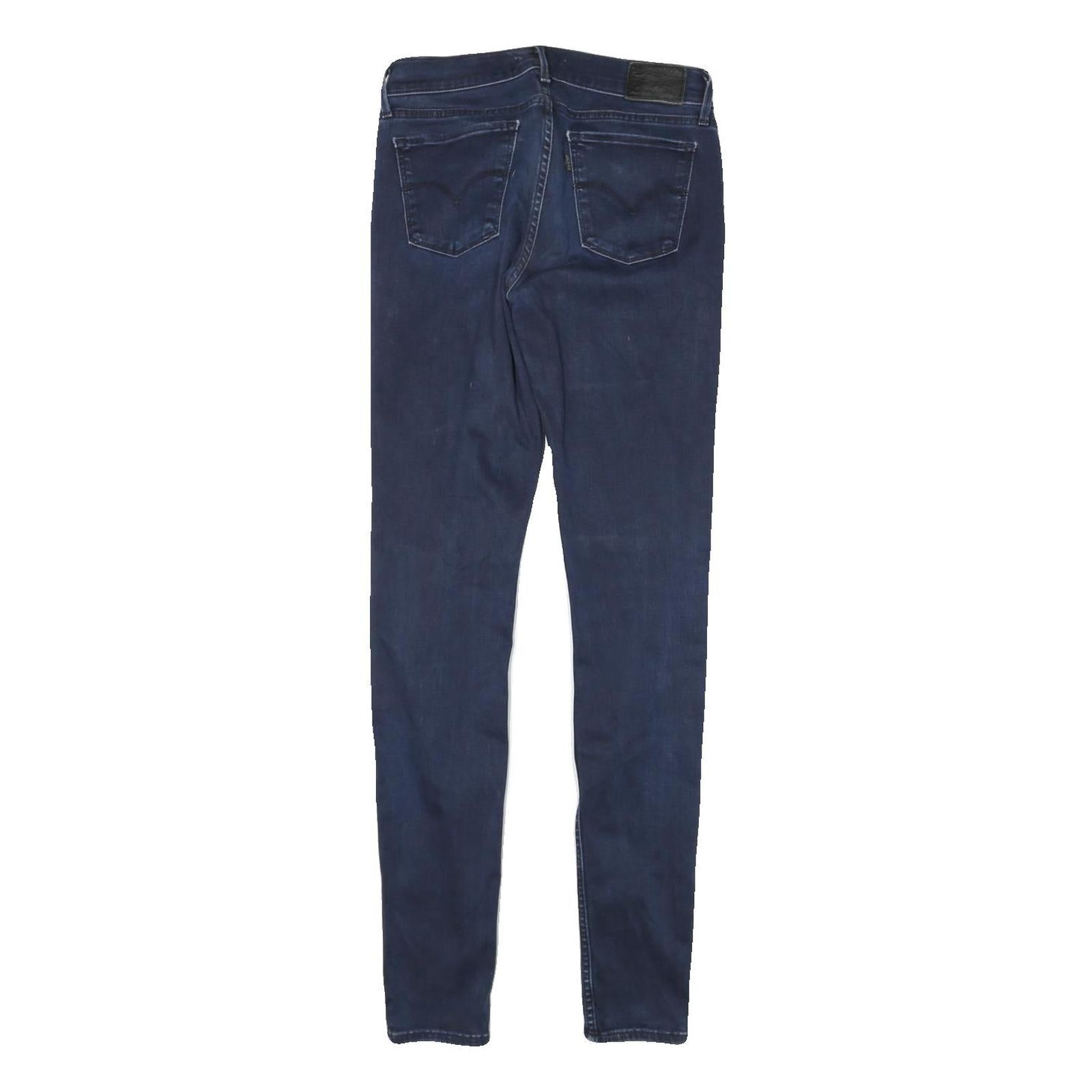 LEVI'S 710 Womens Slim Skinny Denim Dark Blue W26 L31 Stretch Cotton Blend Jeans