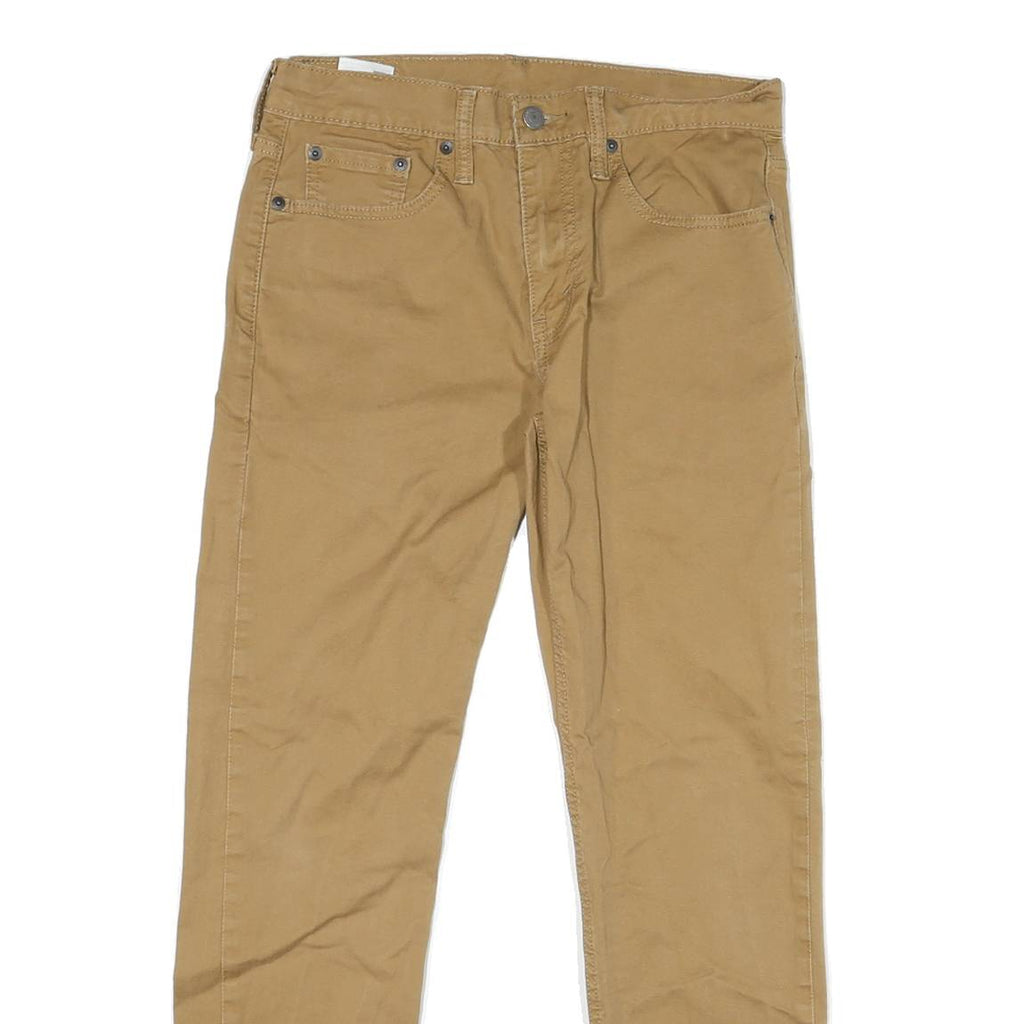 LEVI'S 502 Mens Jeans Beige Slim Skinny Denim W29 L27 Classic Cotton Blend Zip