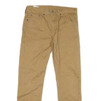LEVI'S 502 Mens Jeans Beige Slim Skinny Denim W29 L27 Classic Cotton Blend Zip