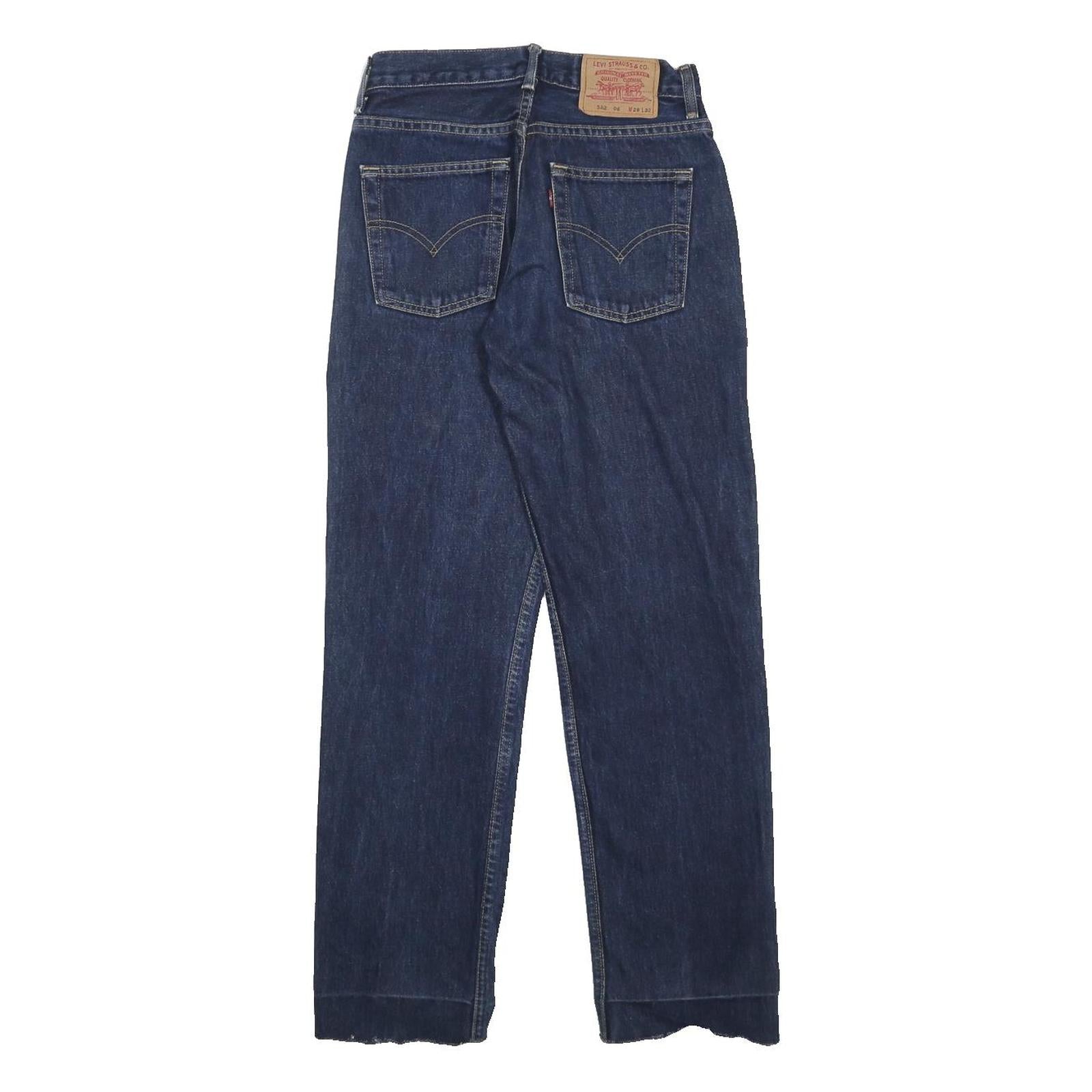 LEVI'S 582 06 Womens Jeans Blue Regular Straight Denim Medium W28 L32 Classic