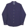 TOMMY HILFIGER Mens Blue & Red Check Shirt S Classic Fit Button Down